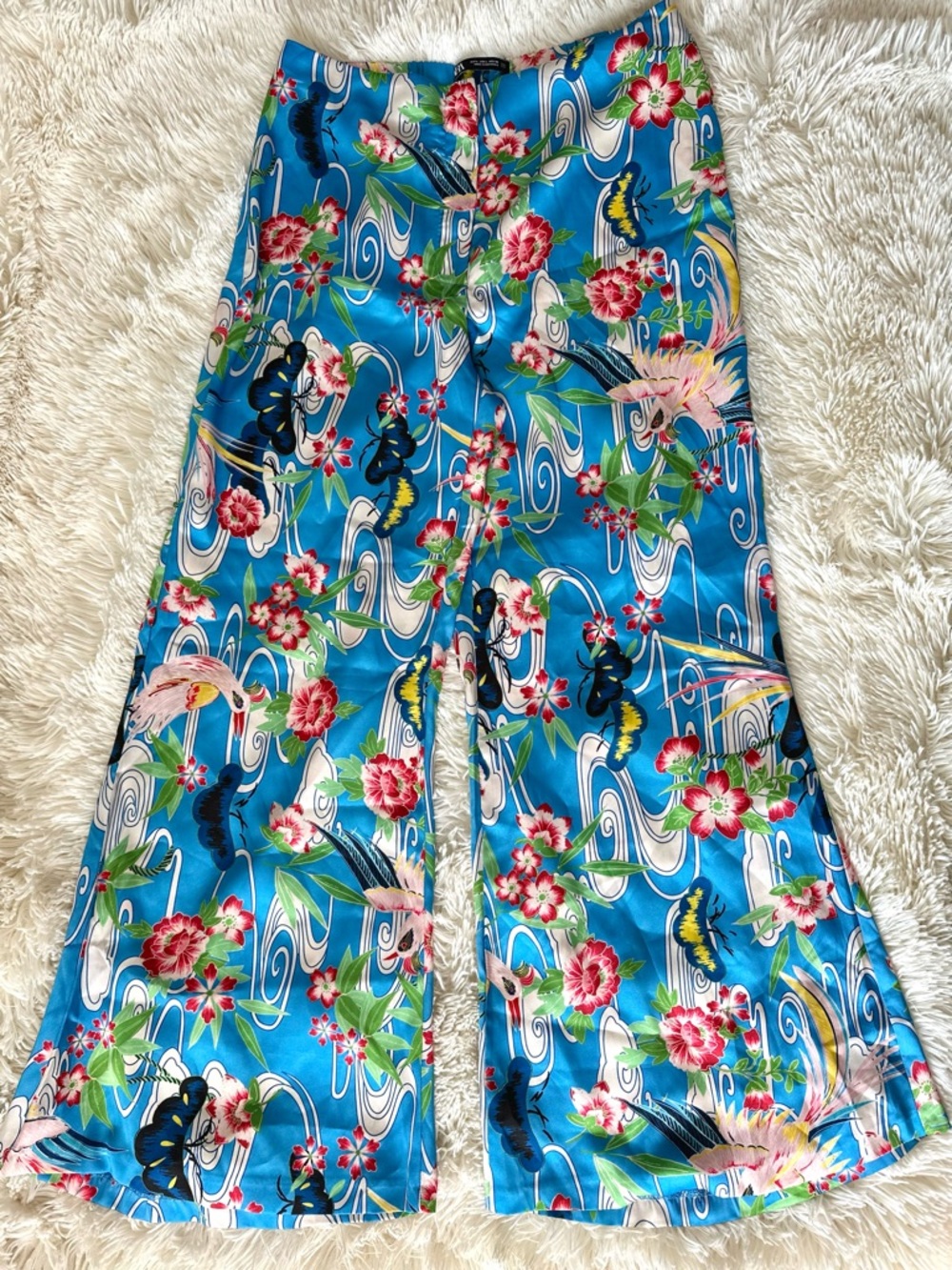 Zara Wide Leg Printed Trousers